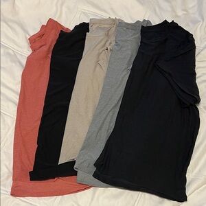 Set of Five Casual T-Shirts in Assorted Colors- VERY SOFT